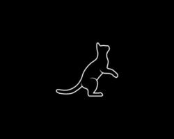 cat outline vector silhouette