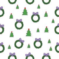 Christmas seamless pattern. Vector illustration.