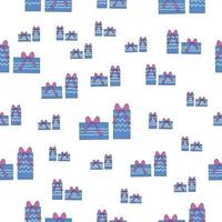 Christmas seamless pattern. Vector illustration.