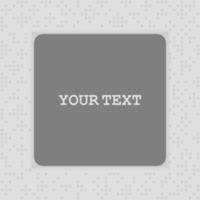 Digital seamless round dotted white color noise pattern with frame place for text copy space vector