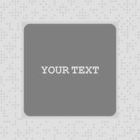 Digital seamless round dotted white color noise pattern with frame place for text copy space vector