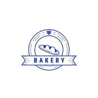 circle bakery badge emblem logo icon symbol engraver line texture style vector