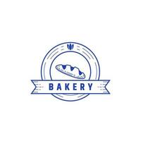 circle bakery badge emblem logo icon symbol engraver line texture style vector