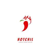 Hot chilli peppers with flame logo icon symbol flat style vector