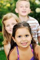 happy kids outdoor photo