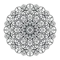 diseño de mandala redondo para colorear página y decoración vector