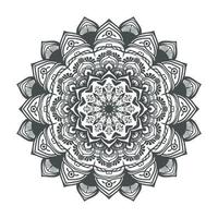 Round mandala design for coloring page and decoration vector