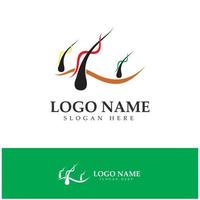 Hair treatment logo hair transplantation logo,removal logo vector image design illustration