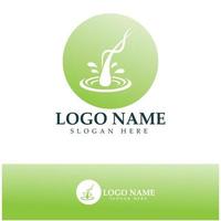 Hair treatment logo hair transplantation logo,removal logo vector image design illustration