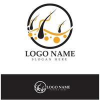 Hair treatment logo hair transplantation logo,removal logo vector image design illustration