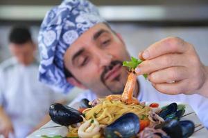 chef in kitchen photo