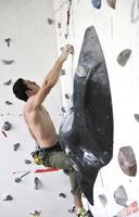 man exercise sport climbing photo