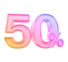 promotion 50 number percent png