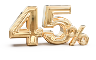 promozione numero 45 per cento 3d png