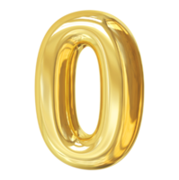 golden number 0 png