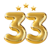 33 anni anniversario numero png