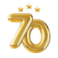 70 anni anniversario numero png