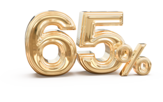 promotion number 65 percent 3d png