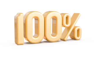 siffra 100 procent 3d png