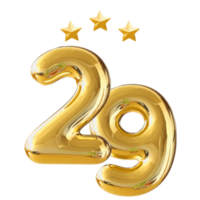 29 anni anniversario numero png