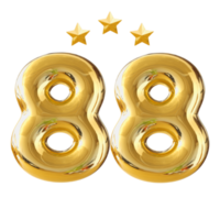 88 anni anniversario numero png