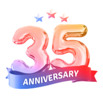 35 years anniversary number png