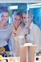 girls shopping in jewelry store photo