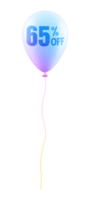 promotion 65 number percent balloon png