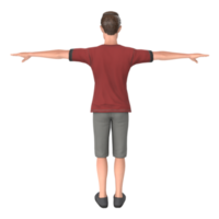 Young tall boy 3d modelling png