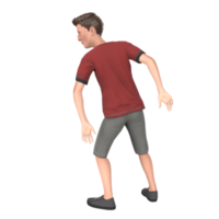 Young tall boy 3d modelling png