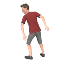 joven alto modelado 3d png