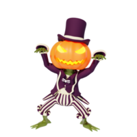 3d character haloween png