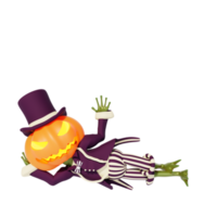 personagem 3d haloween png