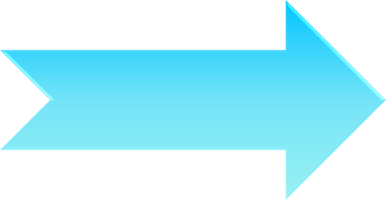 forma geométrica de flecha degradada png