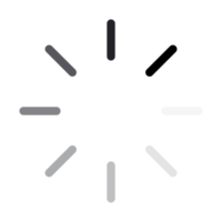 diseño de icono de carga o almacenamiento en búfer simple png