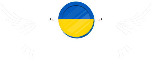 ukrainische griwna hand gezeichnete flagge, ukrainische flagge hand gezeichnete flagge png