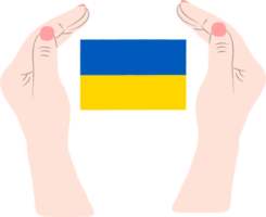 hryvnia ukrainienne drapeau dessiné à la main, drapeau ukrainien drapeau dessiné à la main png