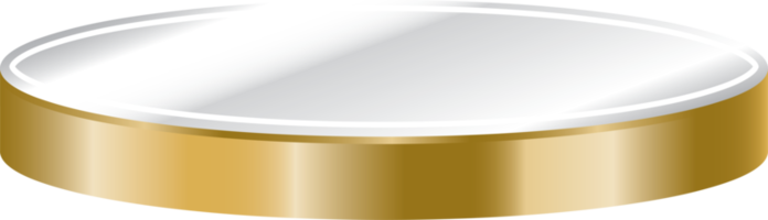 exhibición de podio de círculo de oro de lujo
