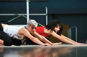 group of women working out in photo