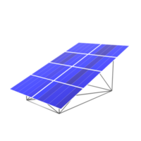 3D Render Solar Panel Perspective View png