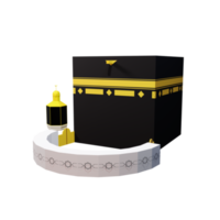 3d rendere kaaba prospettiva Visualizza png