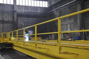 welder in factory photo