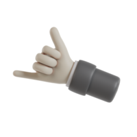 3D Isolated Hand Movements In Formal Clothes png