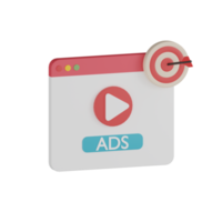 3D Isolated Ads Promotion Icon png