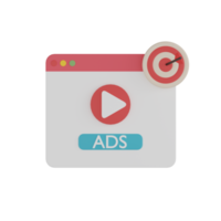 3D Isolated Ads Promotion Icon png