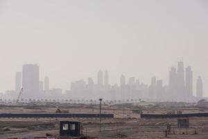 panorama de la ciudad de dubai foto