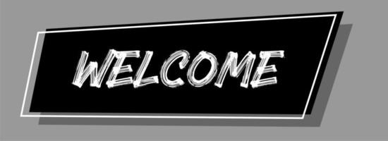 vector banner Welcome poster