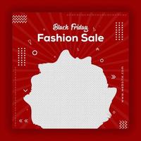 Black Friday Fashion Sale Design vector