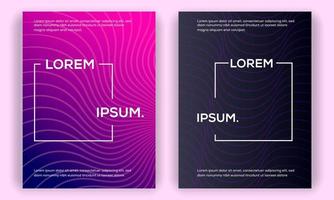 Abstract Cover Design Templates Set Colorful Gradient Style vector