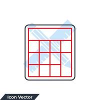 calculator icon logo vector illustration. calculator symbol template for graphic and web design collection